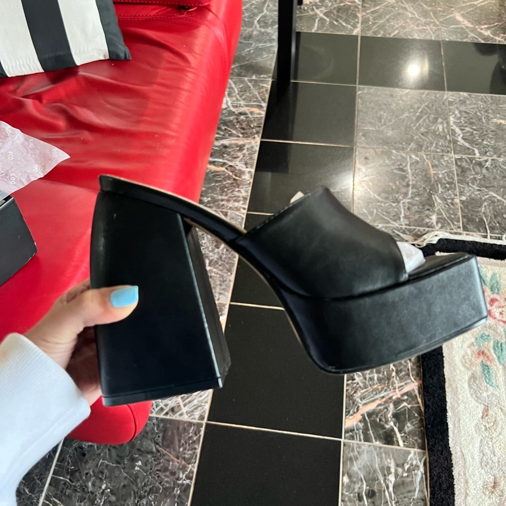 EGO Black Mules/Heels